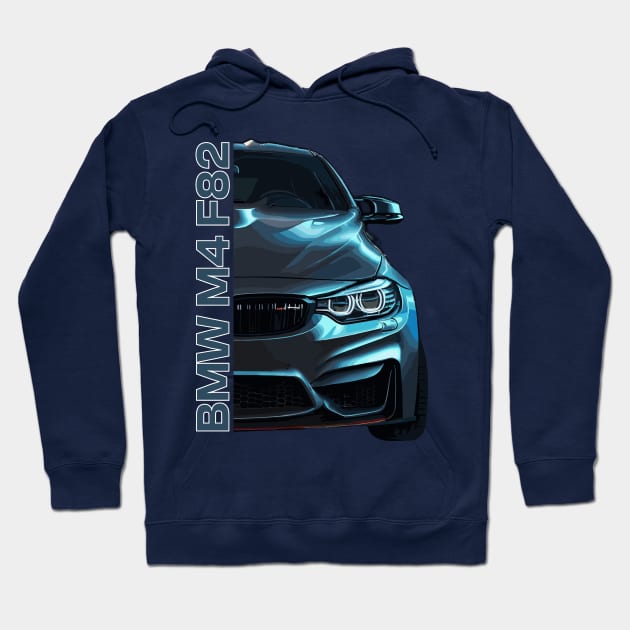 BMW M4 F82 Classic Hoodie by Cruise Dresses